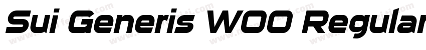 Sui Generis W00 Regular字体转换
